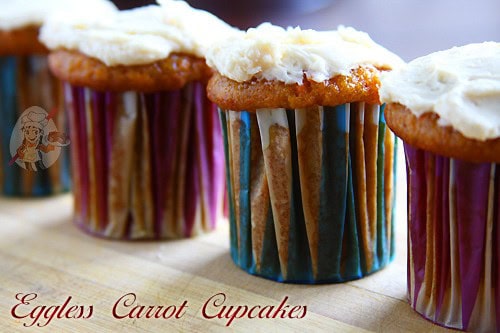 Eggless Carrot Cupcakes