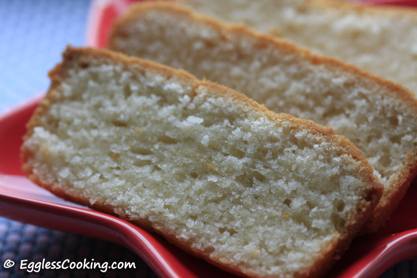 Eggless Pound Cake