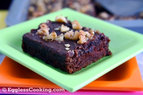 Eggless Texas Chococlate Sheet Cake