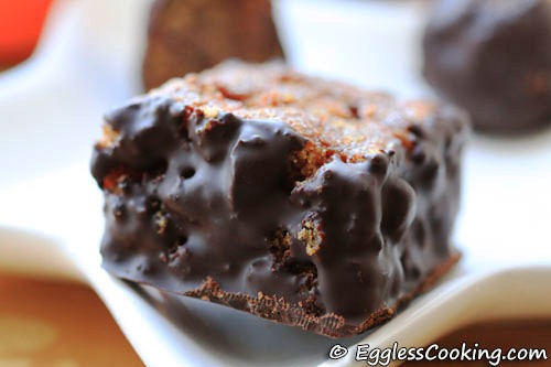 Chocolate Coated Vegan Apple Cake Chocolate Coated Vegan Apple Cake