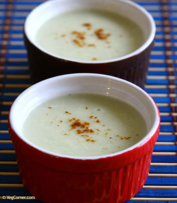 Low Carb Bottle Gourd and Cauliflower Soup