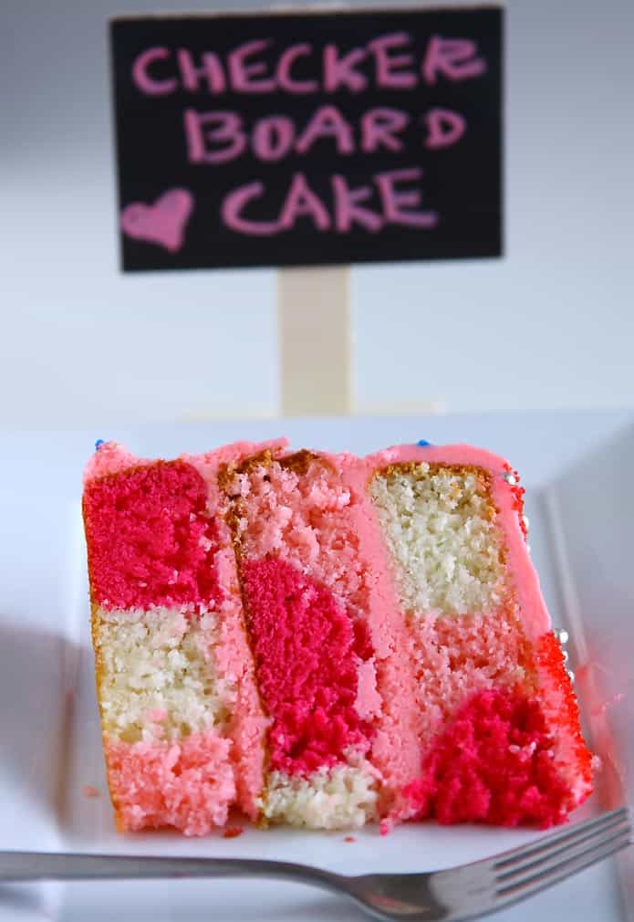 Checker Board Cake without Eggs Checker Board Cake without Eggs