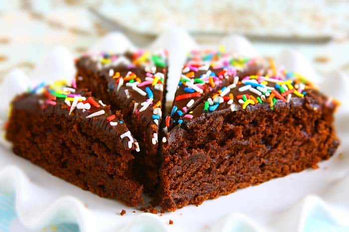 Eggless Chocolate Fudge Cake