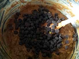 Add chocolate chips Add chocolate chips