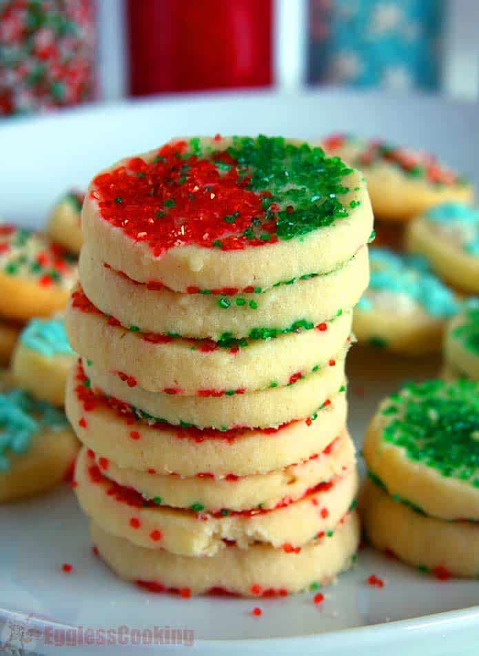 Christmas Sugar Cookies Recipe | Eggless Cooking