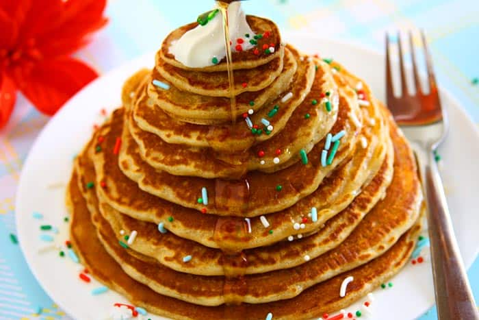 Vegan Christmas Tree Pancakes