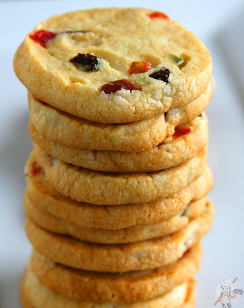 Eggless Tutti Fruiti Cookies Eggless Tutti Fruiti Cookies