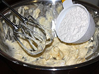 Gradually add flour mixture Gradually add flour mixture