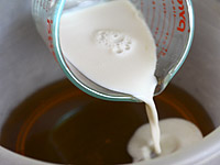 Mix Almond Milk and Maple Syrup Mix Almond Milk and Maple Syrup