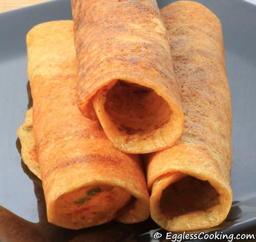 Cracked Wheat and Moong Dal Crepes (Dosa without fermentation)