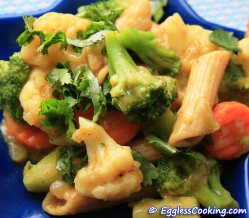 Curried Pasta and Vegetables - A Vegan Pasta Dish