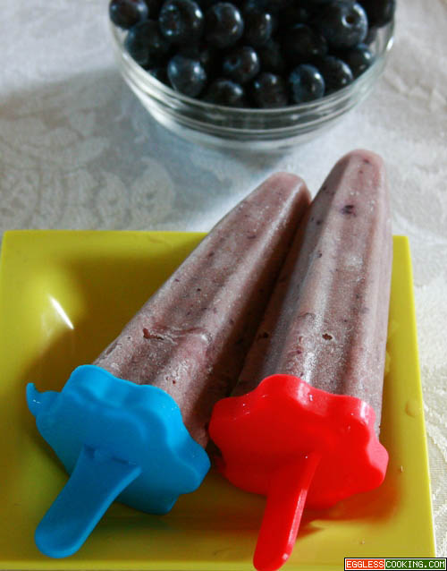 Blueberry Yogurt Pops