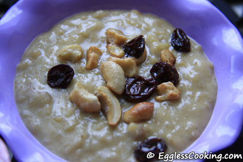 Oats and Coconut Milk Pudding