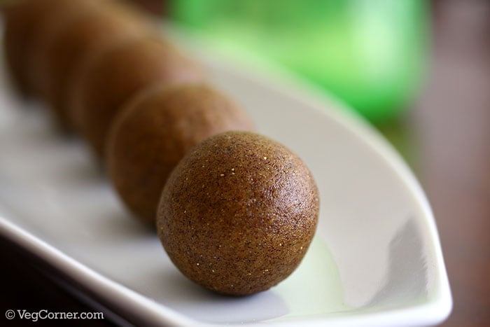 Ragi Flour and Walnut Laddu Ragi Flour and Walnut Laddu