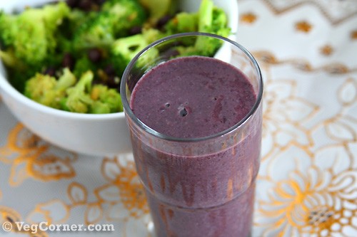 Vegan Mango Blueberry Smoothie