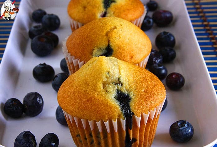 Eggless Blueberry Muffins