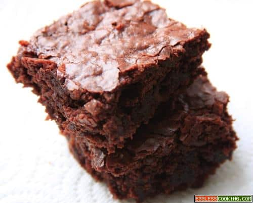 Easy Eggless Brownies using Brownie Mix and Flaxseed Meal Easy Eggless Brownies using Brownie Mix and Flaxseed Meal