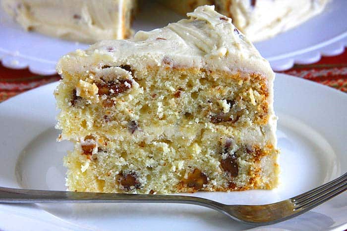 Eggless butter pecan cake Eggless butter pecan cake