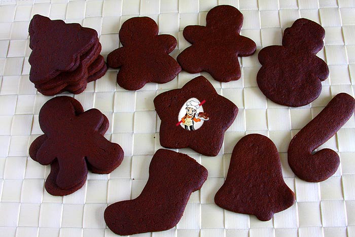 Eggless Chocolate Gingerbread Cookies Eggless Chocolate Gingerbread Cookies