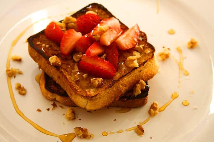 Eggless French Toast is ready! Dig in!