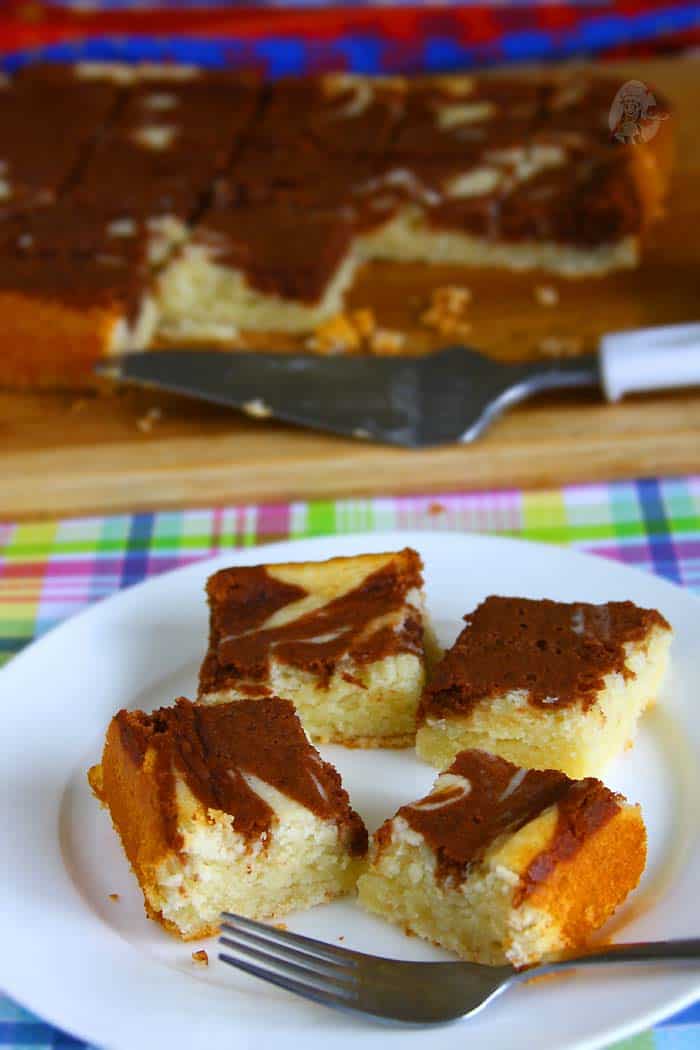 Eggless Marble Cake Recipe