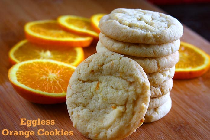 Eggless Orange Cookies