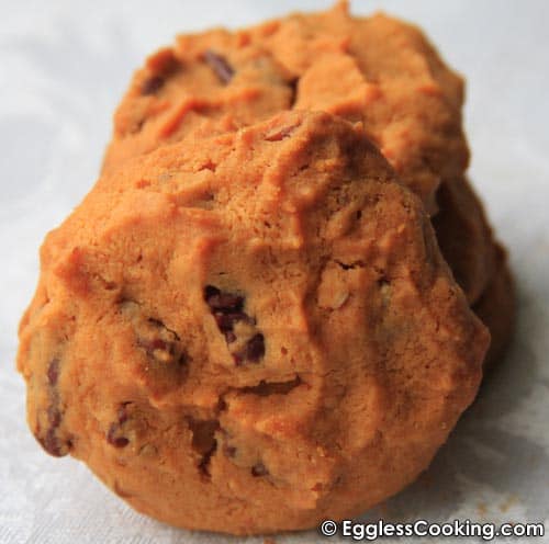 Eggless Butter Pecan Cookies