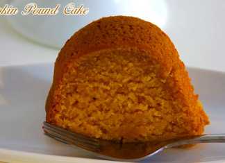 eggless pumpkin pound cake