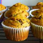 Eggless Pumpkin Zucchini Muffins