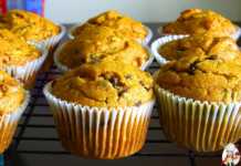 Eggless Pumpkin Zucchini Muffins
