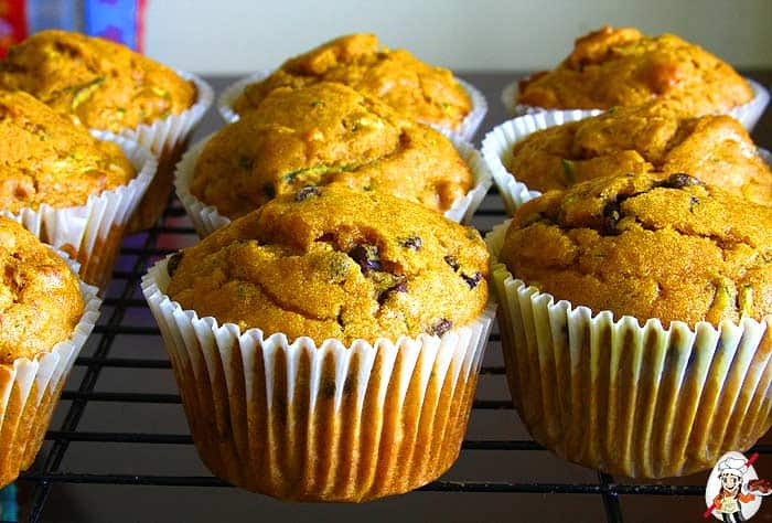 Eggless Pumpkin Zucchini Muffins Eggless Pumpkin Zucchini Muffins