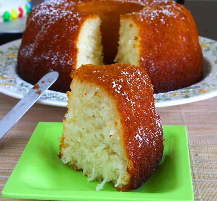 Eggless Semolina Coconut Cake Eggless Semolina Coconut Cake
