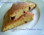 Priya's Eggless Cornmeal and Cranberry Scones Priya's Eggless Cornmeal and Cranberry Scones