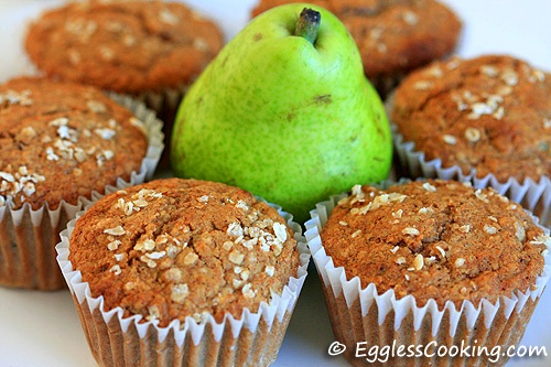 Pear Oat Bran Muffins