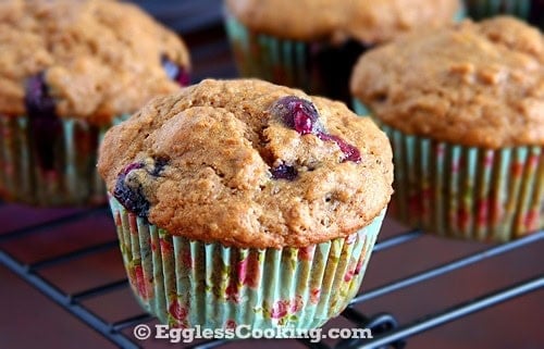 Vegan Blueberry Bran Muffins