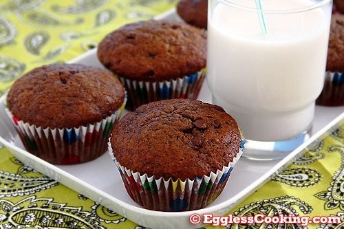 Vegan Double Chocolate Banana Muffins Vegan Double Chocolate Banana Muffins