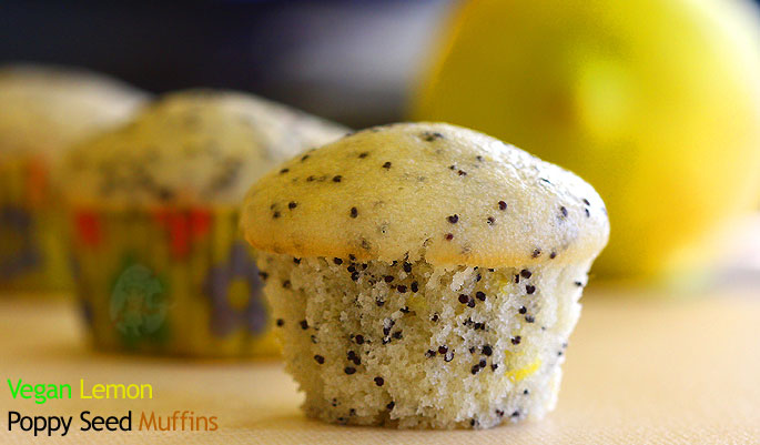 Vegan Lemon Poppy Seed Muffins