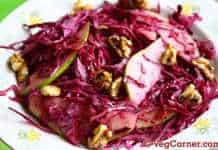 Red Cabbage and Pear Salad