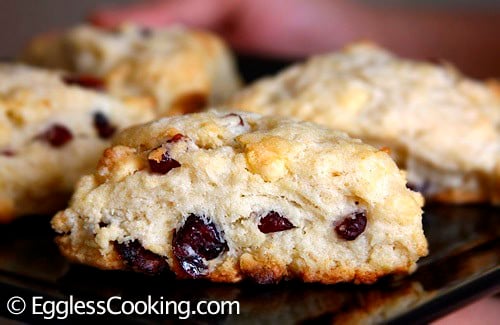 Cranberry Scones with White Chocolate Chips