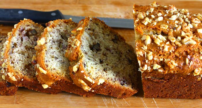 Sliced Banana Bread Sliced Banana Bread