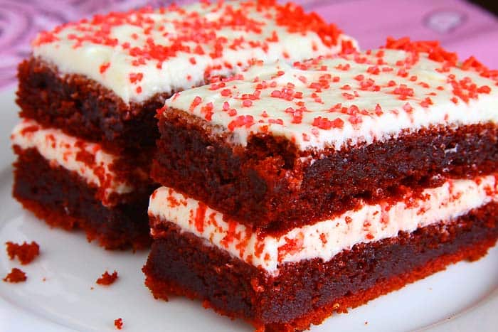 Sliced Red Velvet Cake Sliced Red Velvet Cake