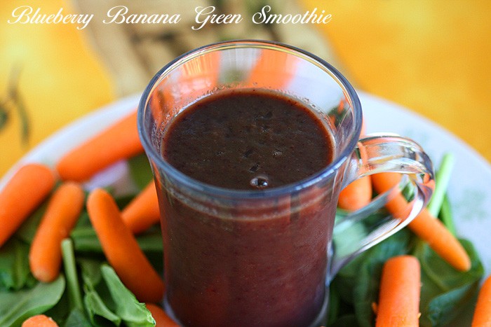 Blueberry Banana Green Smoothie Blueberry Banana Green Smoothie