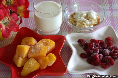 Raspberry Mango Smoothie Ingredients