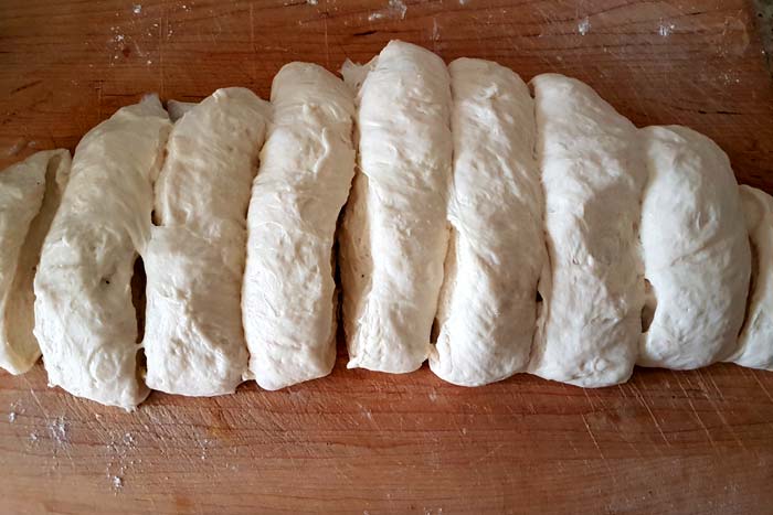 Step-11: Divide dough into pieces.