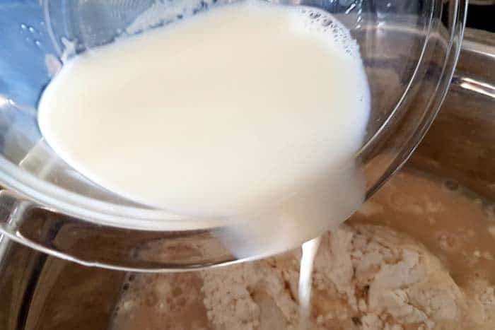 Step-5: Add milk.