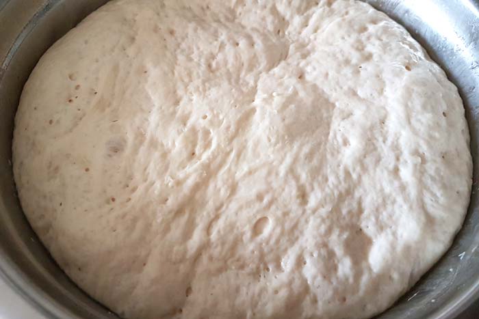 Step-9: After am hour. dough should be double-in-size.