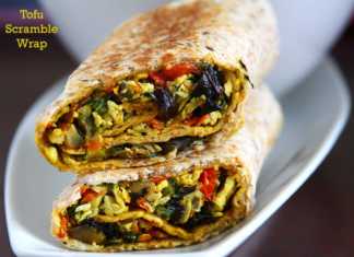 Vegan Tofu Scramble Wrap