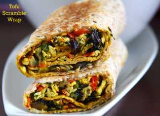 Vegan Tofu Scramble Wrap