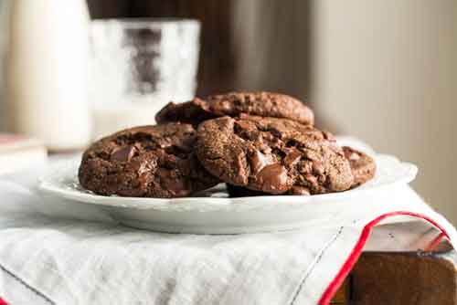 One-Bowl Double Chocolate Cookies One-Bowl Double Chocolate Cookies