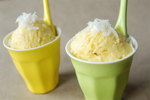Vegan Mango Coconut Sherbet Vegan Mango Coconut Sherbet